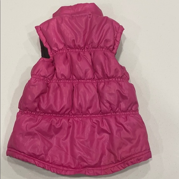US Polo Assn 18m Pink Puff Vest with Zipper - Picture 2 of 4